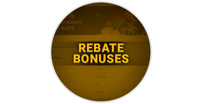 About Rebate Bonuses at BetVisa Casino - limits and percentage