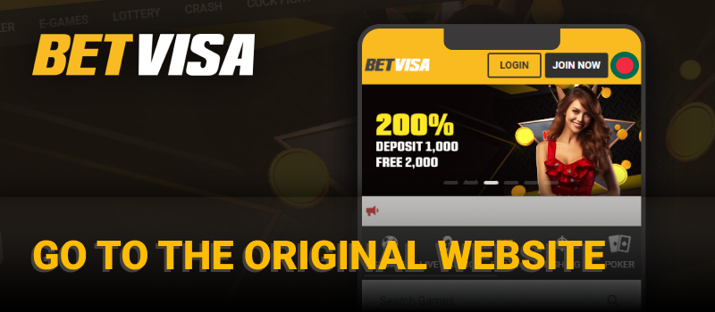 Open the official Betvisa website