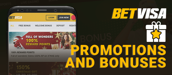 Active Mobile App Promotions and Bonuses Mobile Bengali players are able to choose from an opulent list of bonuses on our BetVisa apps. Besides the regular promotions, which are active for all registered players, regardless of whether they bet on sports or play casino games, we also offer a special bonus which is claimable only via the app — ৳300 and 5 free spins, with an additional chance of winning an iPhone 13 Pro Max.